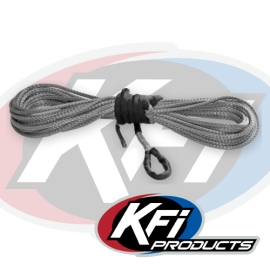 1/4" Synthetic 50' UTV Winch Cable (Smoke)