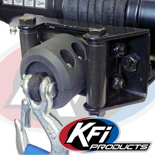 Quick Easy Installation Screws and Tools Included. Cable Line from Wear or Damage Fairlead Bumper Hawse Synthetic Rope Protects Towing Hook Rubber Stopper Compatible with KFI ATV Winch Cable 