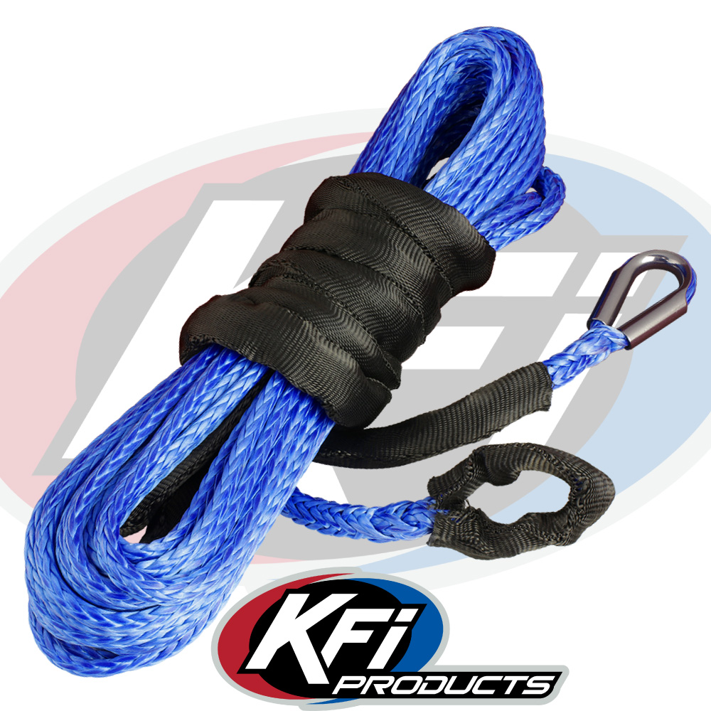 KFI SYN23-B38 Synthetic Winch Cable Blue 15/64X38