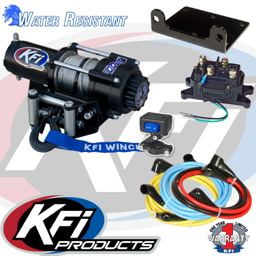 KFI Combo Kit - A2500R2 Winch & Winch Mount - 2005-2010 Polaris