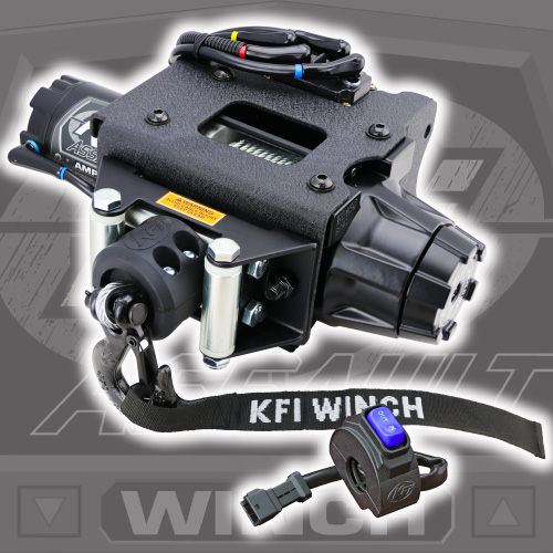 KFI 2500 Assault Steel Plug-N-Play Winch '15-'20 Polaris Sportsman 570 1000 850