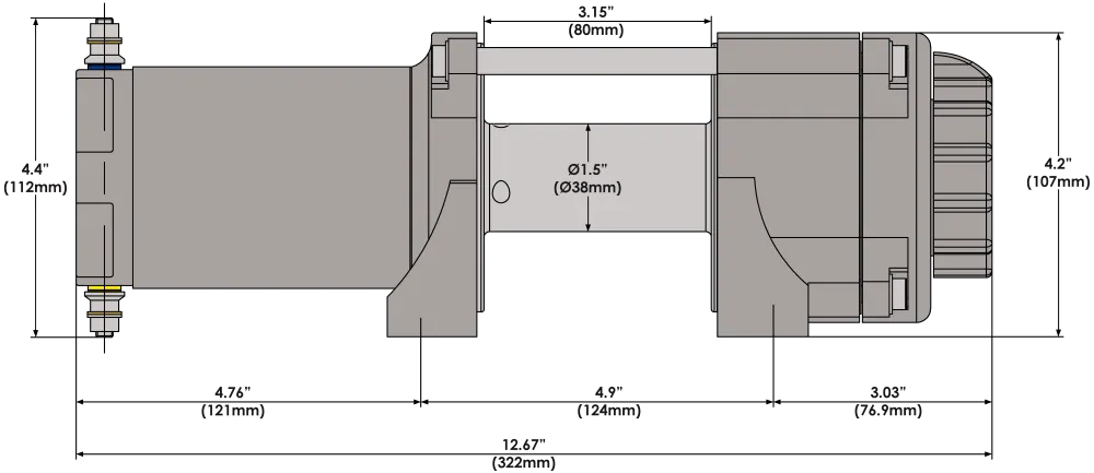 SE25 Stealth Winch - KFI ATV Winch, Mounts and Accessories