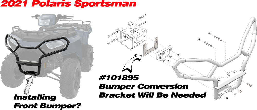 KFI Products 100440 Winch Mount for Polaris Sportsman Big Boss